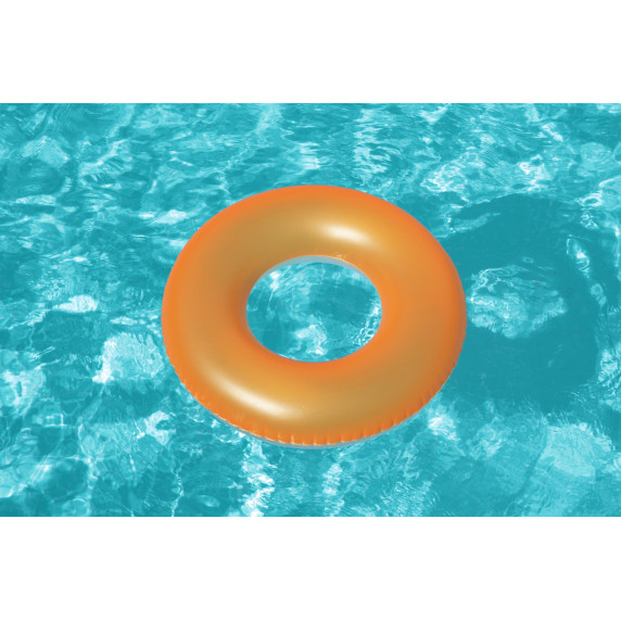 Felfújható gyerek úszógumi Neon Orange 91 cm BESTWAY 36025 - Narancssárga