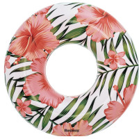 Felfújható úszógumi virág mintás 119 cm Bestway 36237 - Rózsaszín virágos 