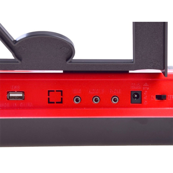Szintetizátor mikrofonnal 61cl Inlea4Fun IN0132 - Piros