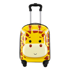 Gyermek bőrönd kerekeken - Zsiráf 