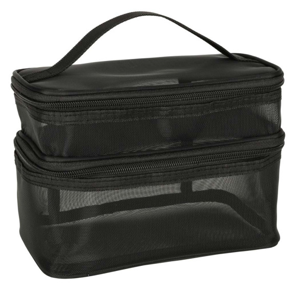 Kozmetikai táska, utazásszervező 21x13,5x14 cm - fekete