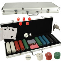 Póker szett bőröndben 500 zseton Inlea4Fun 
