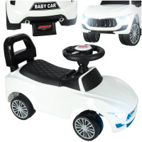 Lábbal hajtós gyermekjármű, bébitaxi BABY CAR - Fehér 