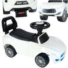 Lábbal hajtós gyermekjármű, bébitaxi BABY CAR - Fehér Előnézet