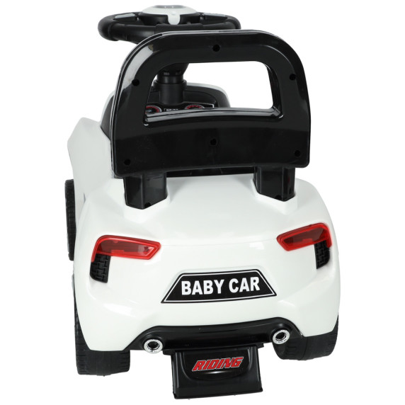 Lábbal hajtós gyermekjármű, bébitaxi BABY CAR - Fehér