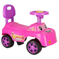 Lábbal hajtós gyermekjármű, bébitaxi Inlea4Fun BABY CAR - Rózsaszín 