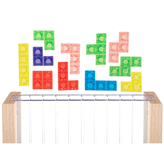 Tetris műanyag kirakó 42 darabos Inlea4Fun BRAIN TEASERS