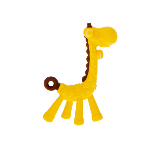 Szilikon rágóka KAICHI - Sárga zsiráf