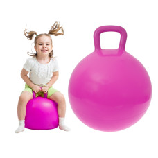 Füles ugráló labda gyerekeknek 45 cm- Rózsaszín Előnézet