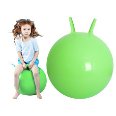 Füles ugráló labda gyerekeknek 65 cm- Zöld 