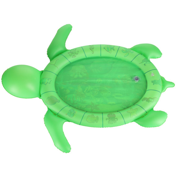 Gyermek felfújható vízszőnyeg - Teknősbéka zöld