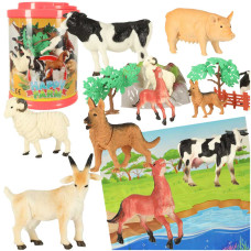 Farm állat figurák 7 db alátéttel és kiegészítőkkel Inlea4Fun HAPPY FARM Előnézet