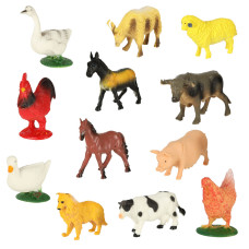 Farm állat figurák 12 db  FARM ANIMALS 