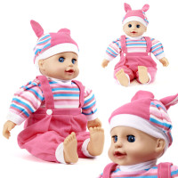 Játékbaba hanggal 40 cm MAYA -Rózsaszín 
