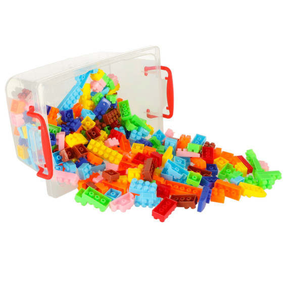 Műanyag építőjáték dobozban 240 darabos Inlea4Fun