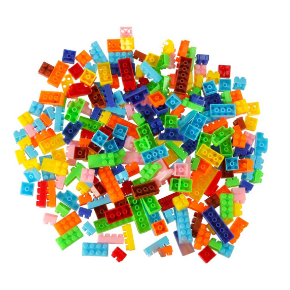 Műanyag építőjáték dobozban 240 darabos Inlea4Fun