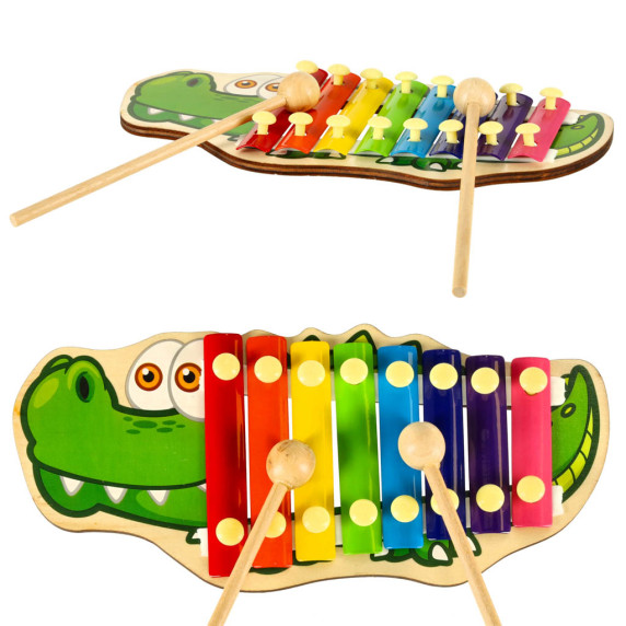 Játék xilofon Inlea4Fun - Krokodil