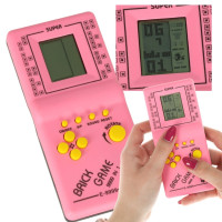 Tetrisz ügyességi játék ELECTRONIC Game 9999in1 - Rózsaszín 