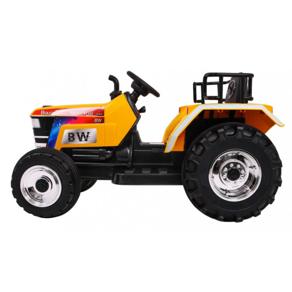 Elektromos négykerekű traktor Inlea4Fun Blazin BW - Sárga