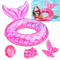 Felfújható úszógyűrű 60 cm - Sellő rózsaszín 