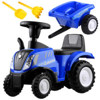 Lábbal hajtós traktor utánfutóval New Holland ZA3691 - Kék 
