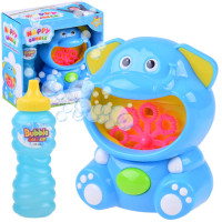 Buborékfújó játék Inlea4Fun HAPPY BUBBLE - kék elefánt 