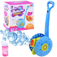 Buborékfújó tologató játék Inlea4Fun BUBBLE CART - Kék 