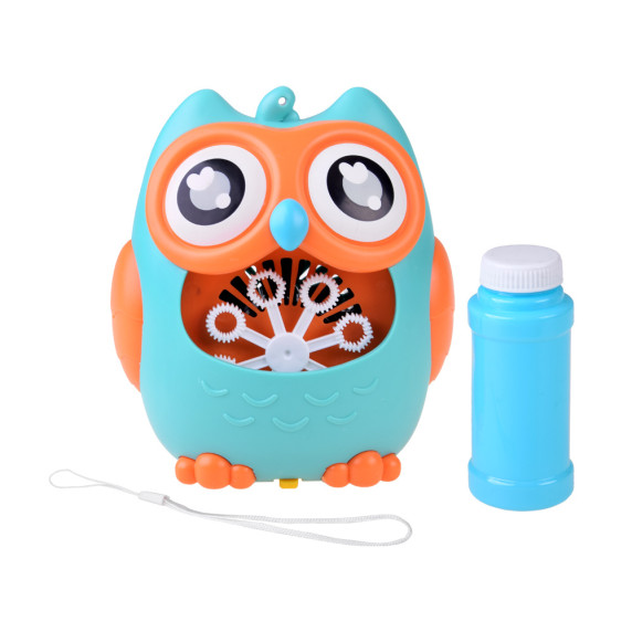 Buborékfújó játék Inlea4Fun BUBBLE OWL - Bagoly kék