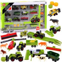 Farm játék készlet mezőgazdasági gépekkel Inlea4Fun FARM TRACTOR SET 