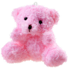 Plüss játék medve 10 cm Inlea4Fun - Rózsaszín Előnézet