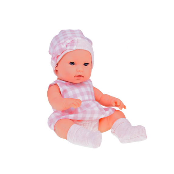 Játék baba plüss nyuszival Inlea4Fun LOVELY BABY - Rózsaszín
