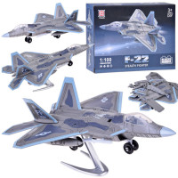 Építőjáték F-22 sugárhajtású repülőgép 1:100 Inlea4Fun STEALTH FIGHTER 