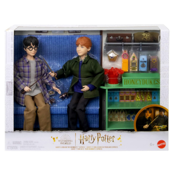 Harry Potter és Ron Weasley figura Roxfort vonaton MATTEL Wizarding world