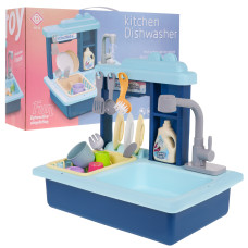 Gyerekjáték mosogató csapteleppel és kiegészítőkkel Inlea4Fun KITCHEN DISHWASHER 