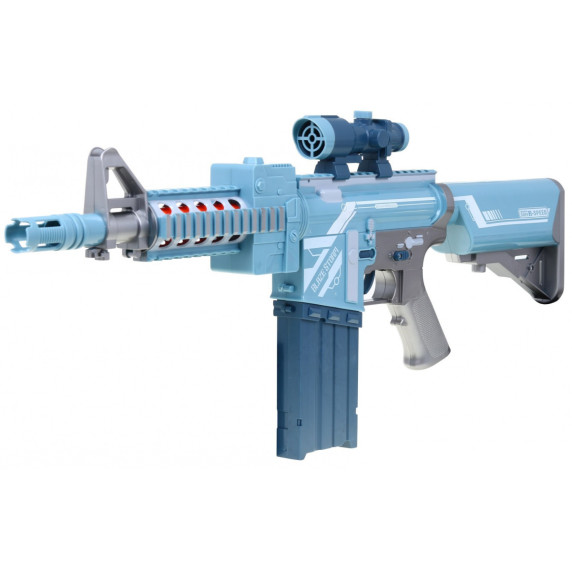 Szivacslövő fegyver 20 darab tölténnyel BLAZE STORM - Szürke/kék