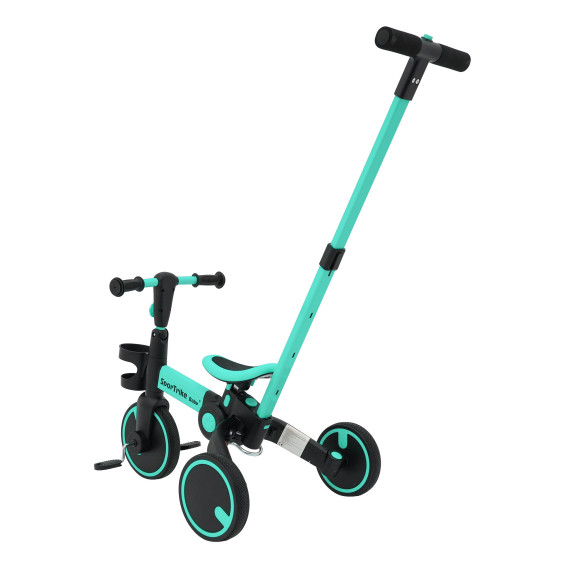 Gyermek tricikli Happy Bike 3in1 - kék