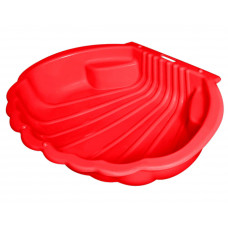 Kagyló homokozó 109x94x22 cm Inlea4Fun MAXI - piros Előnézet