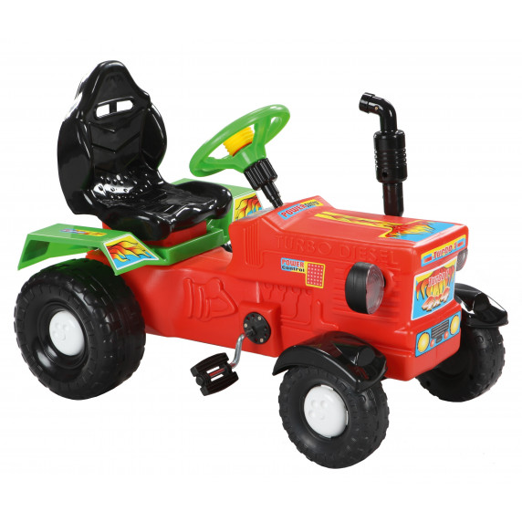 Pedálos traktor Inlea4Fun FARMER TRACTOR - Piros