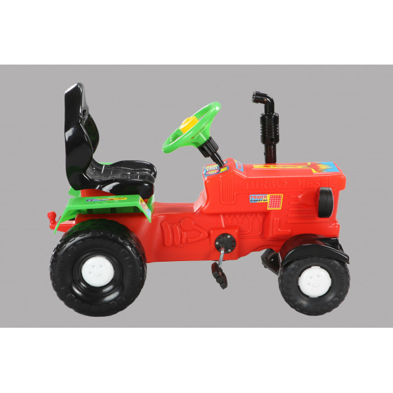 Pedálos traktor Inlea4Fun FARMER TRACTOR - Piros