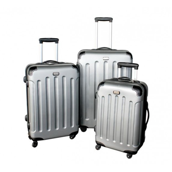 Bőrönd szett S,M,L Linder Exclusiv LUXURY MC3001 - ezüst