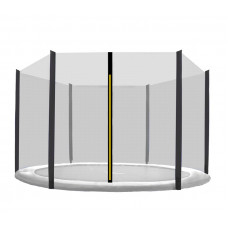 Külső védőháló 150 cm átmérőjű trambulinhoz 6 rudas AGA 150-6 - Fekete Előnézet