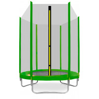 Trambulin külső védőhálóval 150 cm AGA SPORT TOP - Világos zöld 