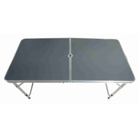 Összecsukható kemping asztal 120x60x54/60/70 cm AGA MR2021-Grey - Szürke 