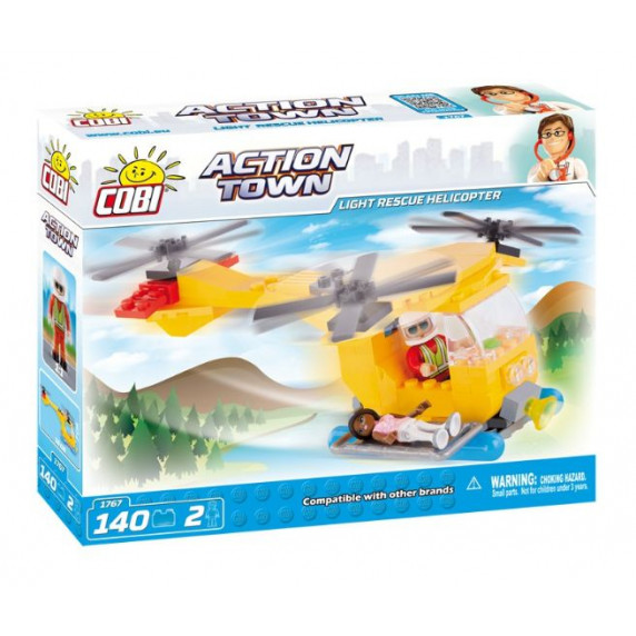 COBI 1767 Action Town Mentőhelikopter