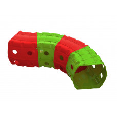 Játszó alagút 153x109x51 cm Inlea4Fun - piros/zöld Előnézet