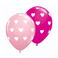 Léggömb, lufi készlet 25 darab GoDan - Kis szívecske rózsaszín 