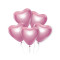 Léggömb, lufi készlet 6 darab GoDan - Beauty&Charm Platinum light pink hearts