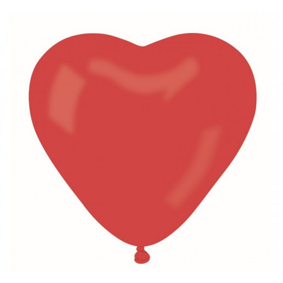Léggömb, lufi készlet 50 darab GoDan - Piros szív alakú