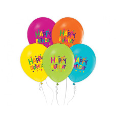 Léggömb, lufi készlet 5 darab GoDan Happy Birthday - Színes szülinapos Előnézet