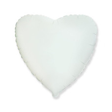 Léggömb, lufi 1 darab GoDan - Szív formájú fehér Előnézet